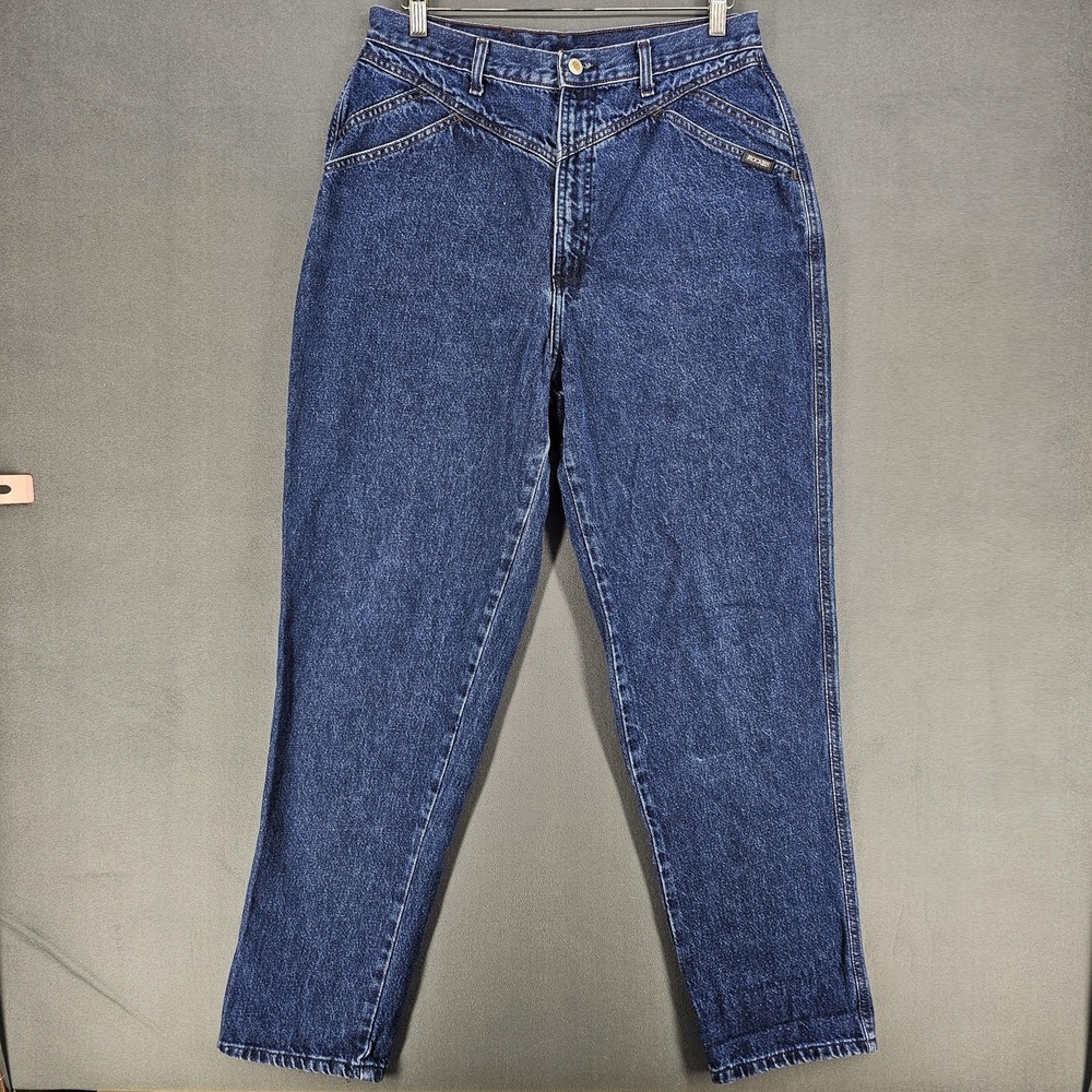 Rocky Mountain Jeans Juniors 15/16 W30 L31 Blue High Rise Tapered Relaxed Denim